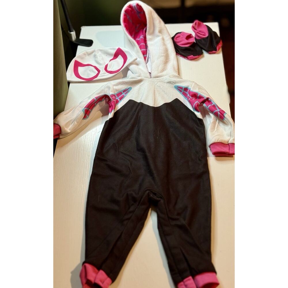 Marvel Ghost-Spider Baby Costume 0-6M NWT Jazwares Spider-Man Halloween New